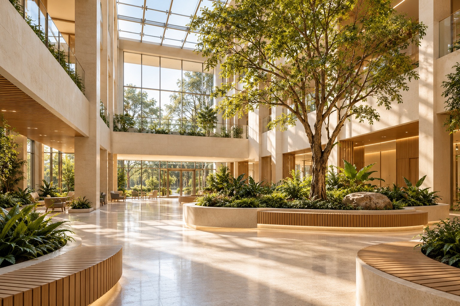The healing atrium architecture concept